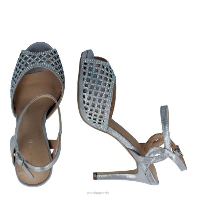 Menbur femmes stoppo DVZ862174 talons moyens et bas argent