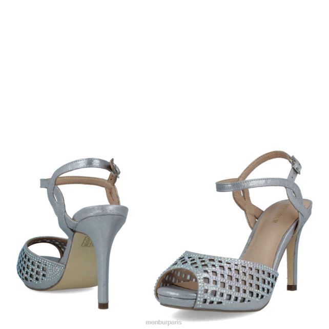 Menbur femmes stoppo DVZ862174 talons moyens et bas argent