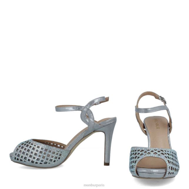 Menbur femmes stoppo DVZ862174 talons moyens et bas argent