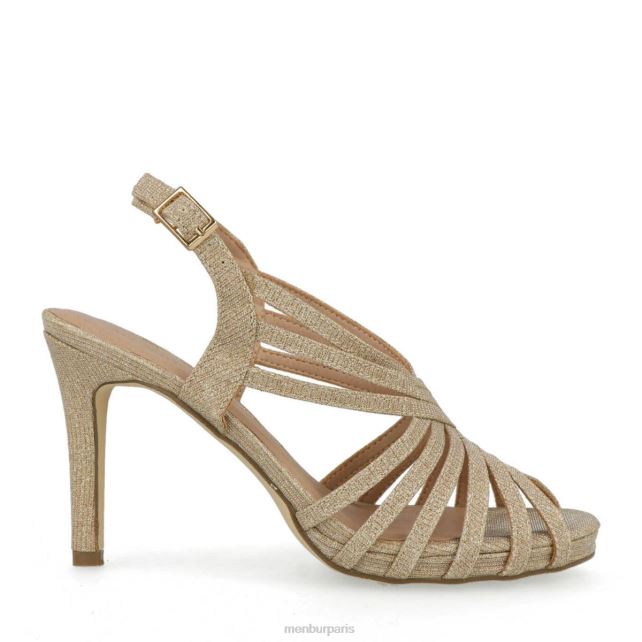 Menbur femmes strépète DVZ862173 talons moyens et bas beige