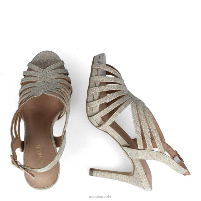 Menbur femmes strépète DVZ862173 talons moyens et bas beige