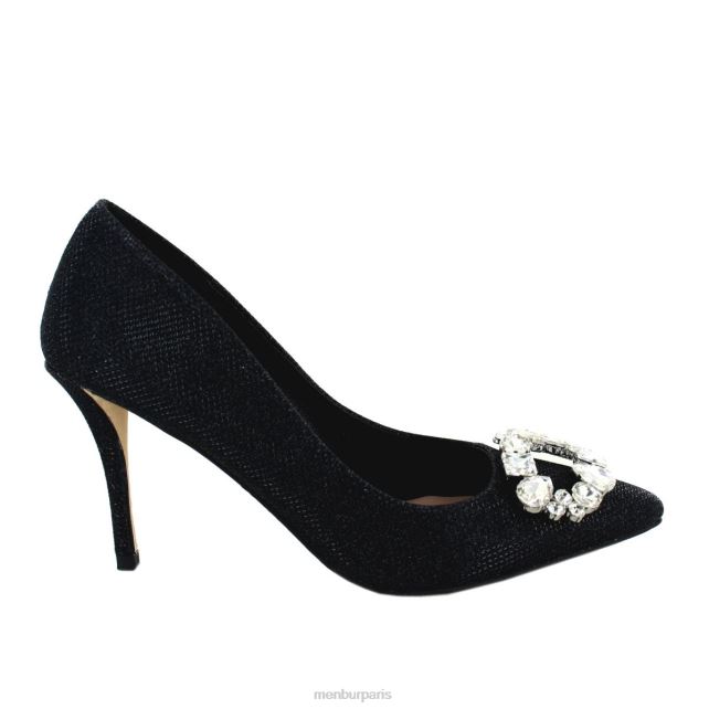 Menbur femmes tagliato DVZ862127 talons moyens et bas noir
