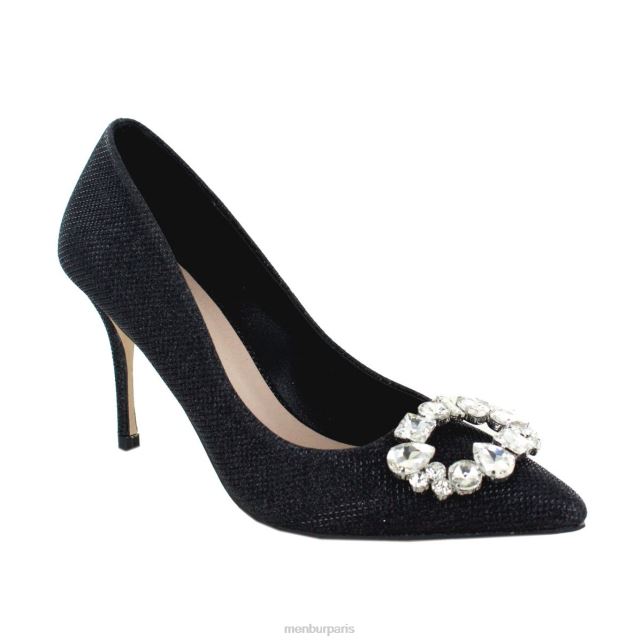 Menbur femmes tagliato DVZ862127 talons moyens et bas noir