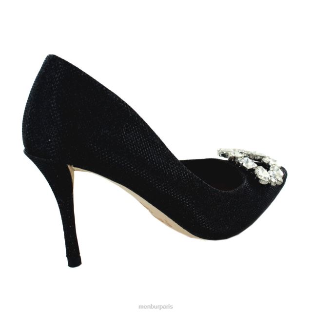 Menbur femmes tagliato DVZ862127 talons moyens et bas noir