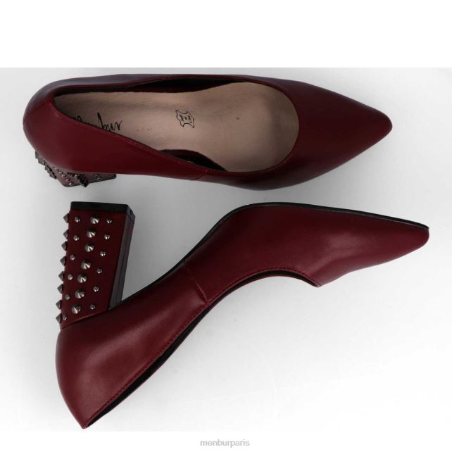 Menbur femmes tamponner DVZ862190 talons moyens et bas rouge