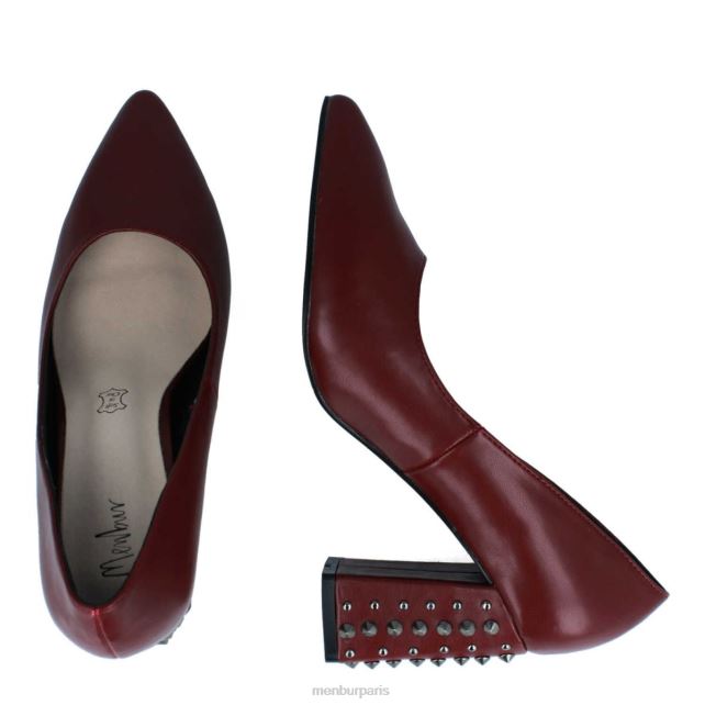 Menbur femmes tamponner DVZ862190 talons moyens et bas rouge