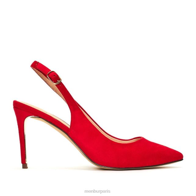Menbur femmes troïne DVZ861963 talons moyens et bas rouge