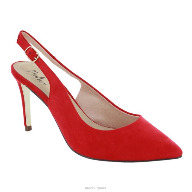 Menbur femmes troïne DVZ861963 talons moyens et bas rouge