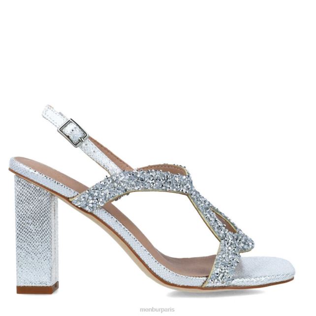 Menbur femmes uranie DVZ861696 talons moyens et bas argent