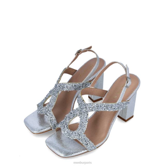 Menbur femmes uranie DVZ861696 talons moyens et bas argent