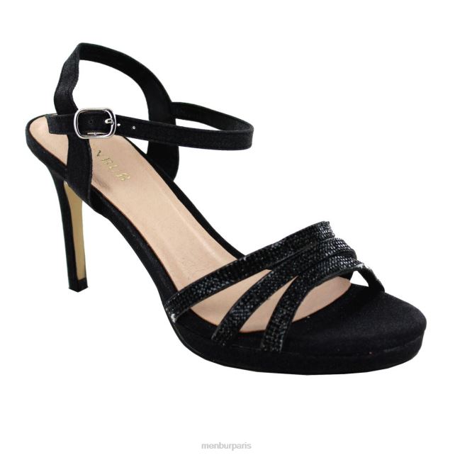 Menbur femmes vérifier DVZ861996 talons moyens et bas noir