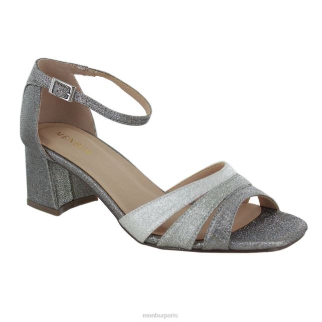 Menbur femmes vaccin DVZ861955 talons moyens et bas argent