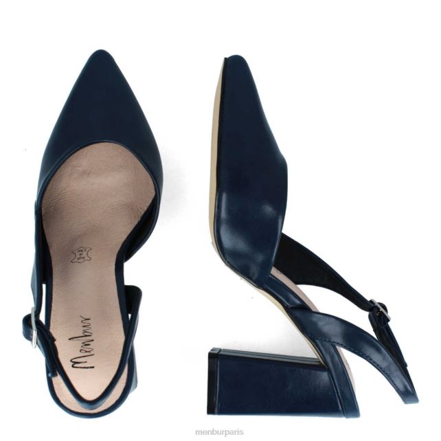 Menbur femmes vomano DVZ862018 talons moyens et bas bleu foncé