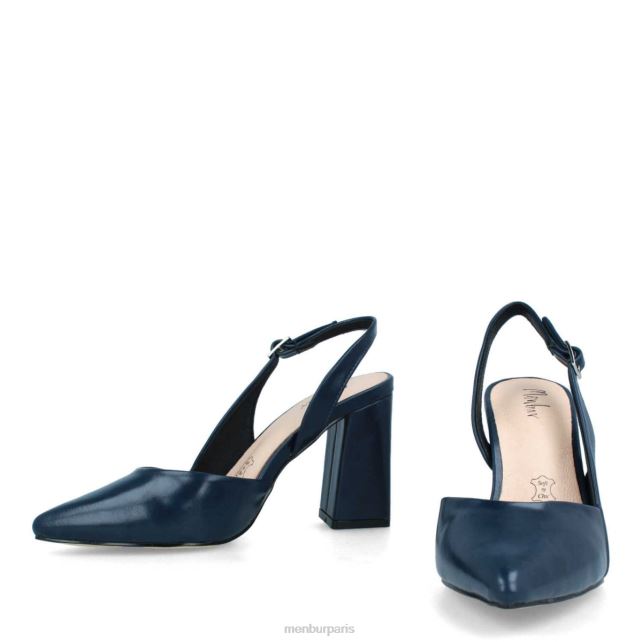 Menbur femmes vomano DVZ862018 talons moyens et bas bleu foncé