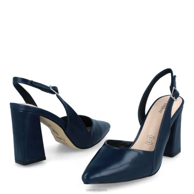 Menbur femmes vomano DVZ862018 talons moyens et bas bleu foncé